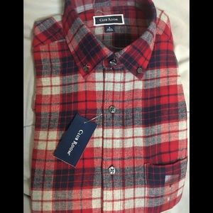 Men’s Club Room red & grey flannel (size small)
